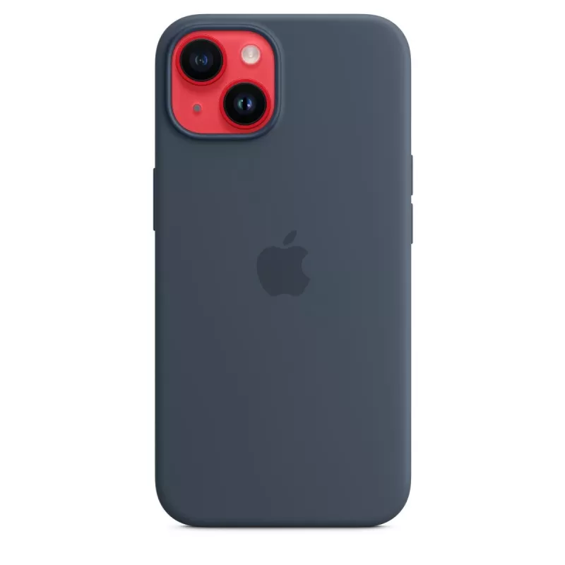 APPLE iPhone 14 - silikónové puzdro s MagSafe - Storm Blue