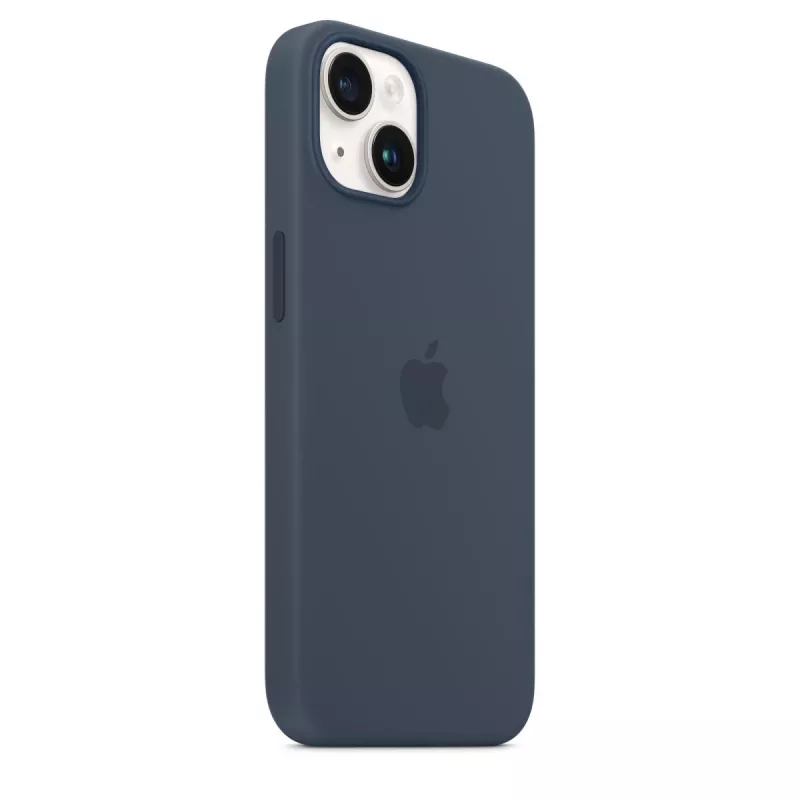 APPLE iPhone 14 - silikónové puzdro s MagSafe - Storm Blue