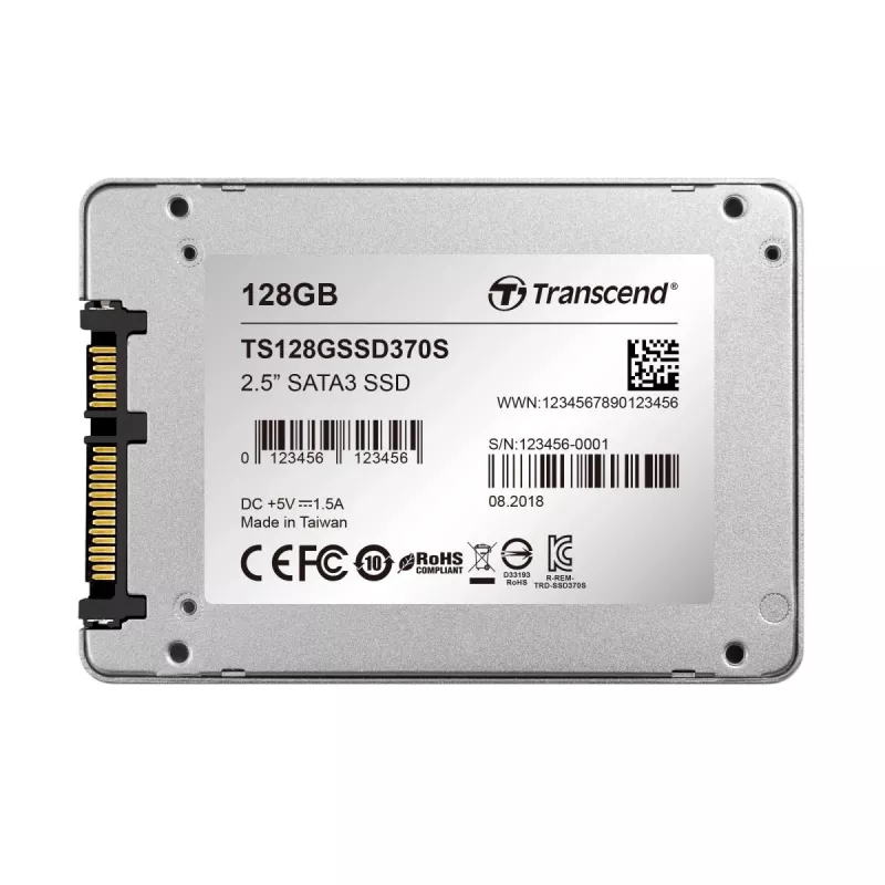 TRANSCEND SSD 370 128GB 2.5in SATA Ill 6gb/s Mlc hliníkové puzdro