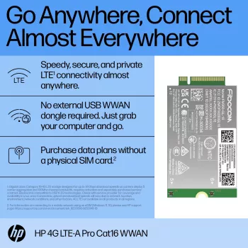 HP 4G LTE-A Pro Cat16 WWAN rozhranie karty/adaptéry