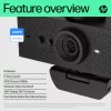 HP 620 FHD webkamera, 4 MP, 1920 x 1080 pixelov, Full HD, 60 fps, 720p, 1080p, 5x