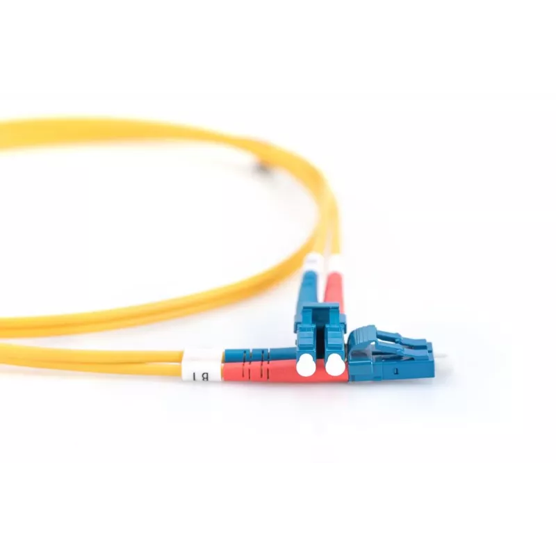 DIGITUS sklenené vlákno patch kábel, LC na LC OS2, Singlemode 09/125 µ, Duplex, dĺžka 3 m