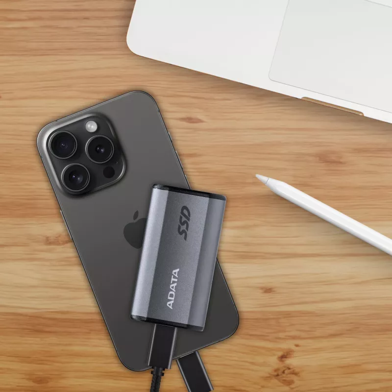 ADATA SE880 1 TB USB Type-C 3.2 Gen 2 (3.1 Gen 2) sivý