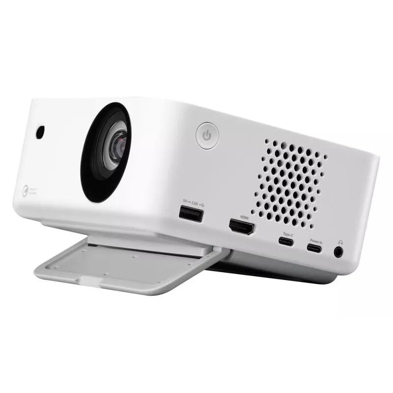 Optoma ML1080ST prenosný laserový DLP projektor s krátkou projekčnou vzdialenosťou, Full HD 1920x1080, 1200 lm, USB-C, IPX5, biely