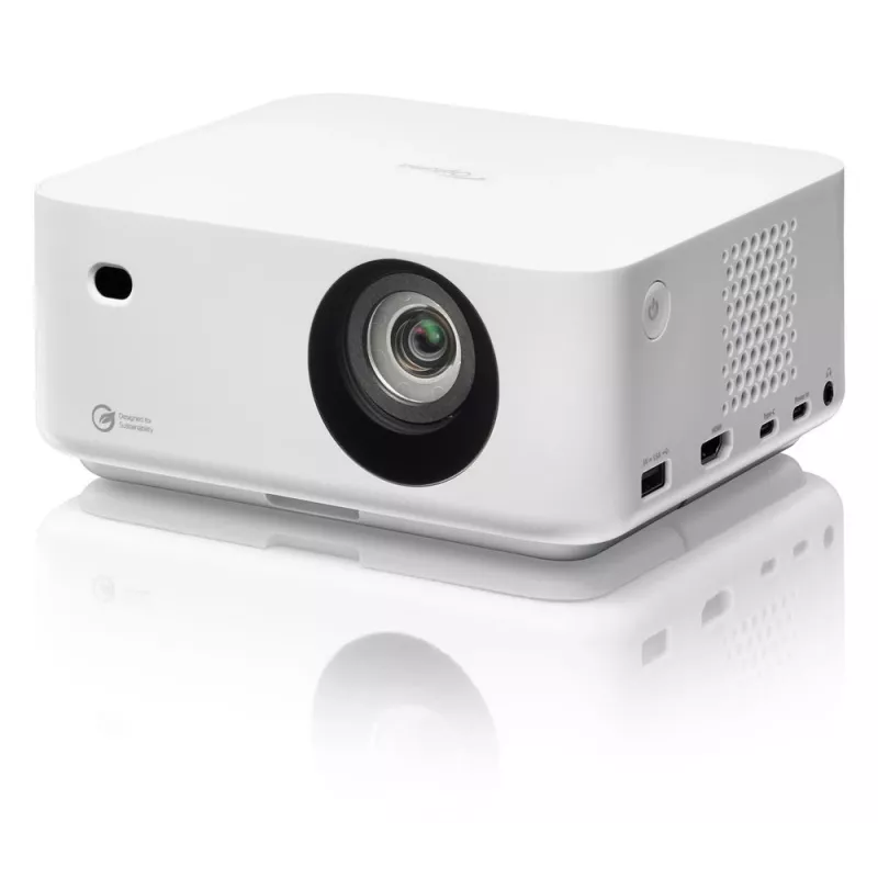 Optoma ML1080ST prenosný laserový DLP projektor s krátkou projekčnou vzdialenosťou, Full HD 1920x1080, 1200 lm, USB-C, IPX5, biely