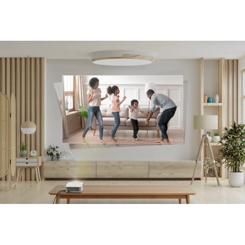 Optoma ML1080ST prenosný laserový DLP projektor s krátkou projekčnou vzdialenosťou, Full HD 1920x1080, 1200 lm, USB-C, IPX5, biely