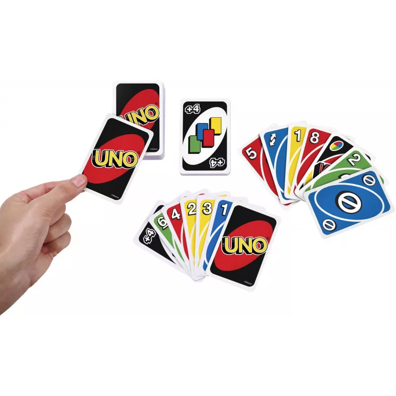 UNO kartová hra odkladanie