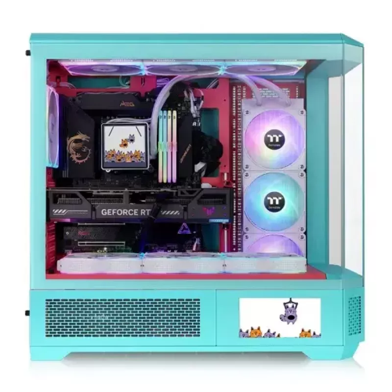 Full Tower skriňa Thermaltake CA-11H-00FLWN-00 Mint Colour PS2 Support