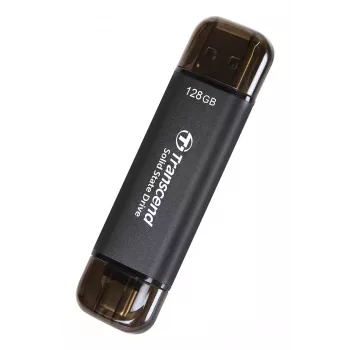 TRANSCEND Esd310c - 128GB prenosné SSD - USB Type-A / USB Type-C