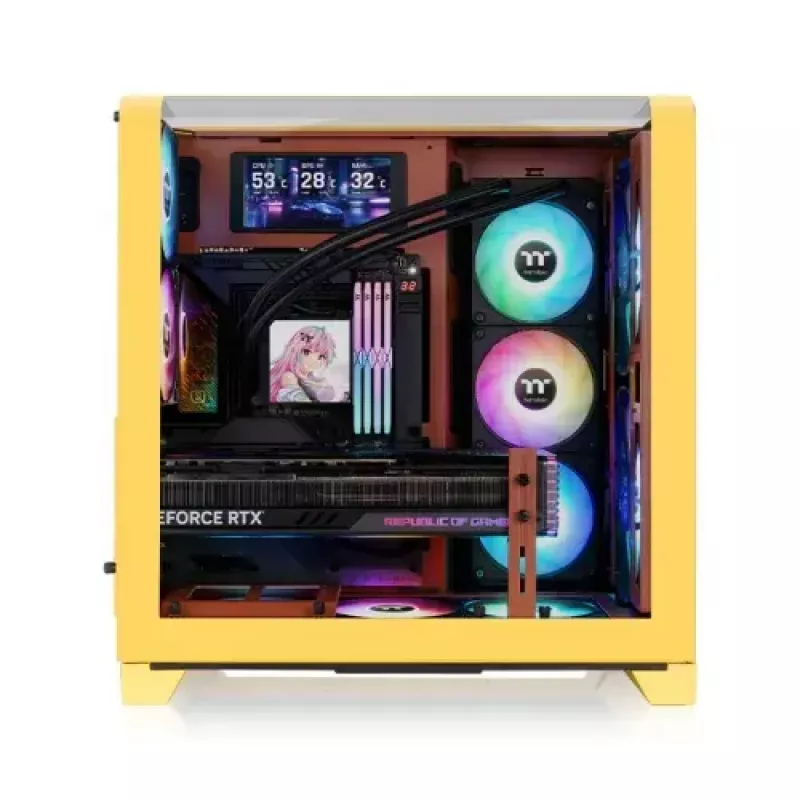 Skriňa Midi-Tower Thermaltake CA-11F-00MMWN-00 karamelová podpora PS2 120–200 mm ventilátory