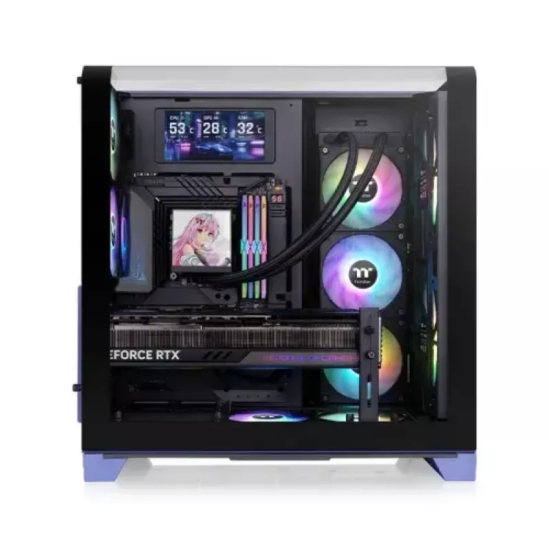 Počítačová skriňa Thermaltake CA-11F-00MNWN-00 Midi Tower modrá podpora PS2