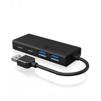ICY BOX IB-HUB1426-U3 USB 3.2 Gen 1 (3.1 Gen 1) Type-A 5000 Mbit/s čierny