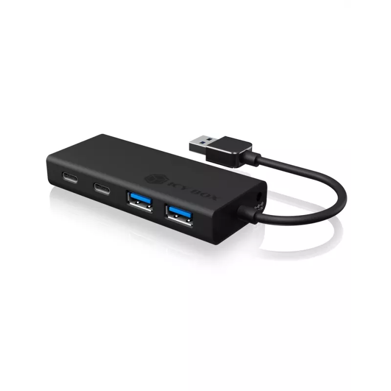 ICY BOX IB-HUB1426-U3 USB 3.2 Gen 1 (3.1 Gen 1) Type-A 5000 Mbit/s čierny