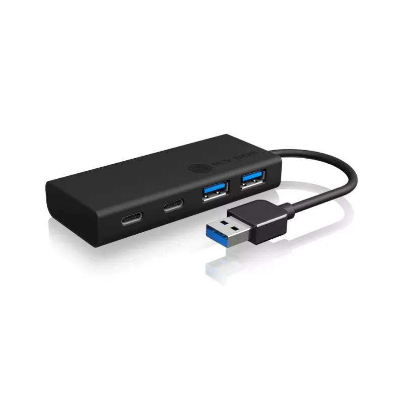 ICY BOX IB-HUB1426-U3 USB 3.2 Gen 1 (3.1 Gen 1) Type-A 5000 Mbit/s čierny
