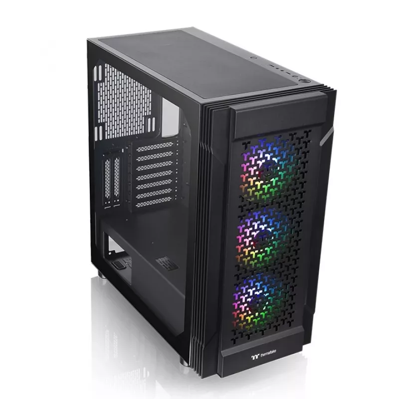 THERMALTAKE skriňa Mid Tower - Versa T27 TG ARGB - čierna