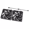THERMALTAKE PC ventilátor - CT120 - 12 cm - čierny - balenie 2 ks