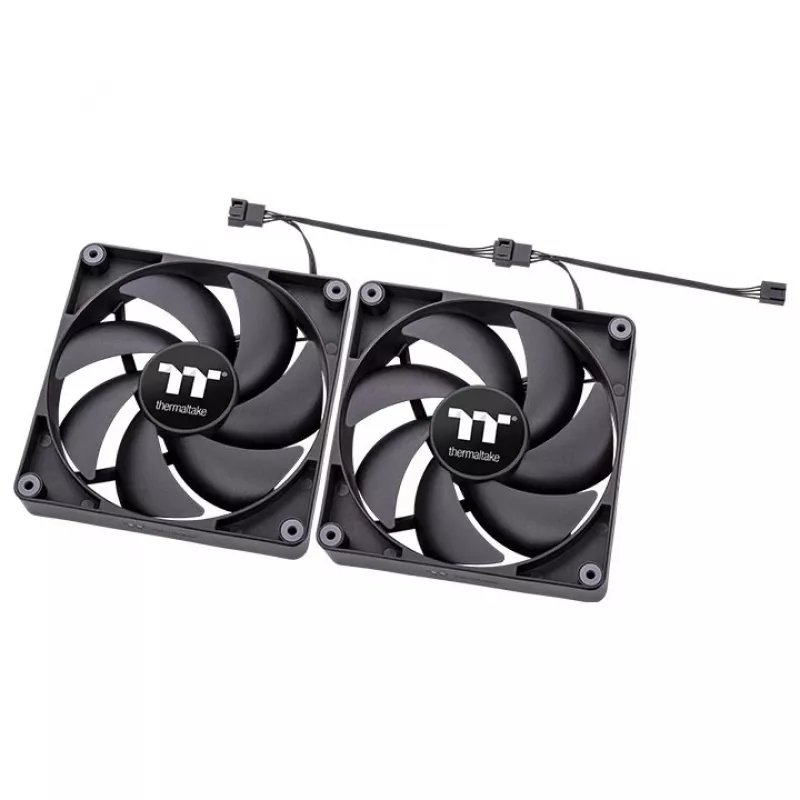 THERMALTAKE PC ventilátor - CT120 - 12 cm - čierny - balenie 2 ks