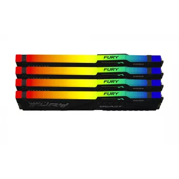 Kingston Technology FURY Beast 128GB 5200MT/s DDR5 CL40 DIMM (sada 4) RGB XMP