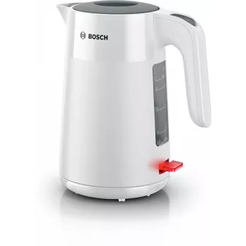Bosch TWK2M161 rýchlovarná kanvica, 1,7 l, 2400 W, biela, plastové telo, 360° základňa