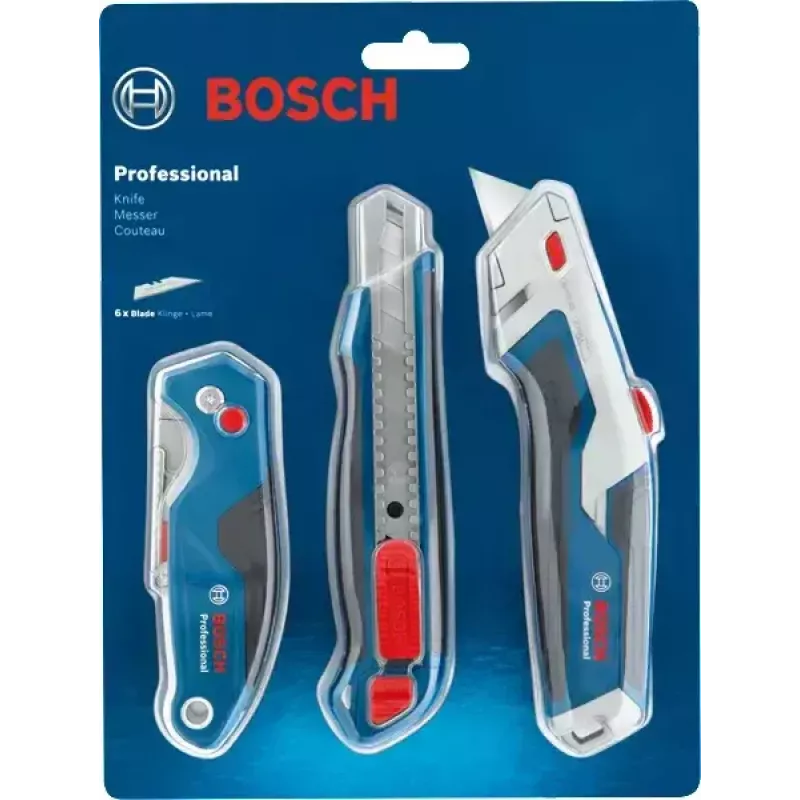 Bosch 1 600 A02 7M4 univerzálny nôž modrý, nerezový zatvárací nôž