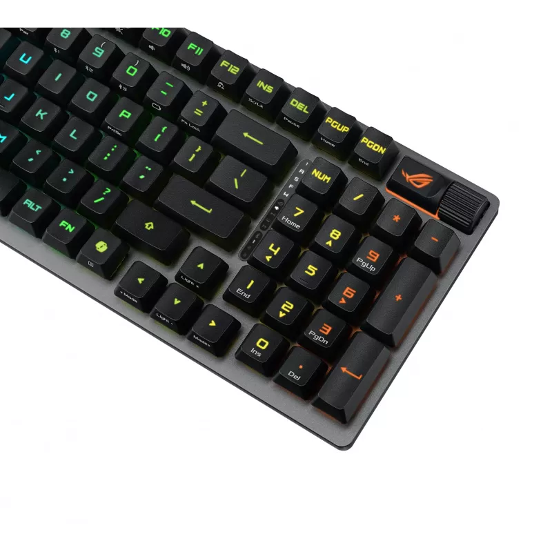 ASUS ROG Strix Scope II 96 RX Wireless herná klávesnica USB + RF Wireless + Bluetooth čierna