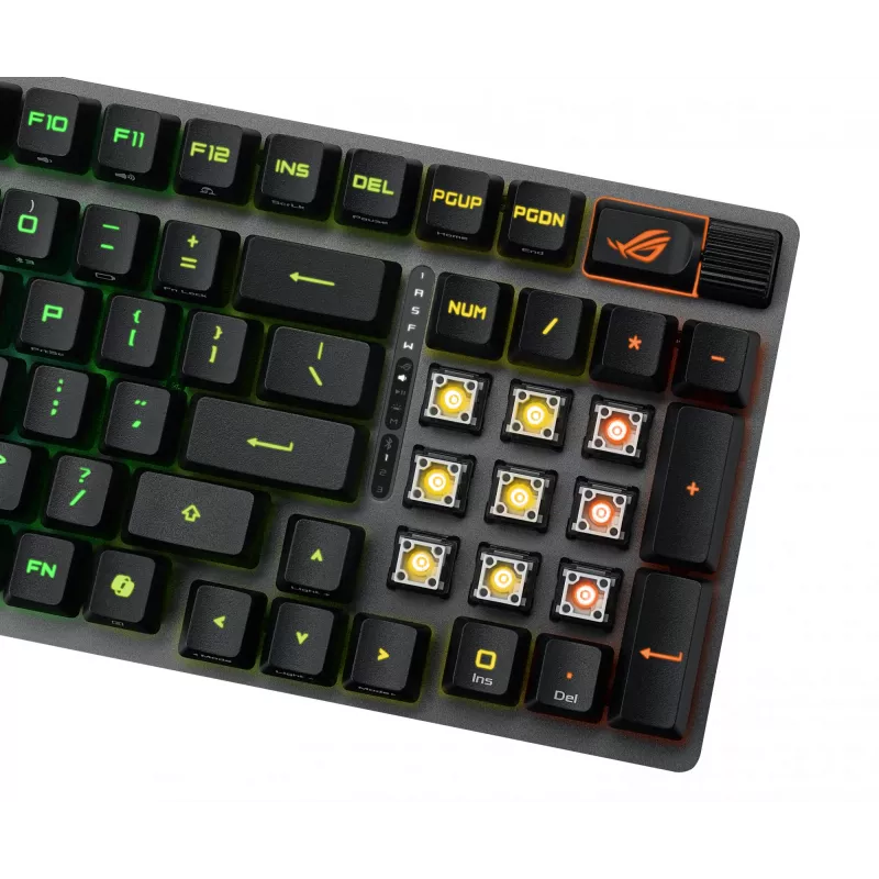 ASUS ROG Strix Scope II 96 RX Wireless herná klávesnica USB + RF Wireless + Bluetooth čierna
