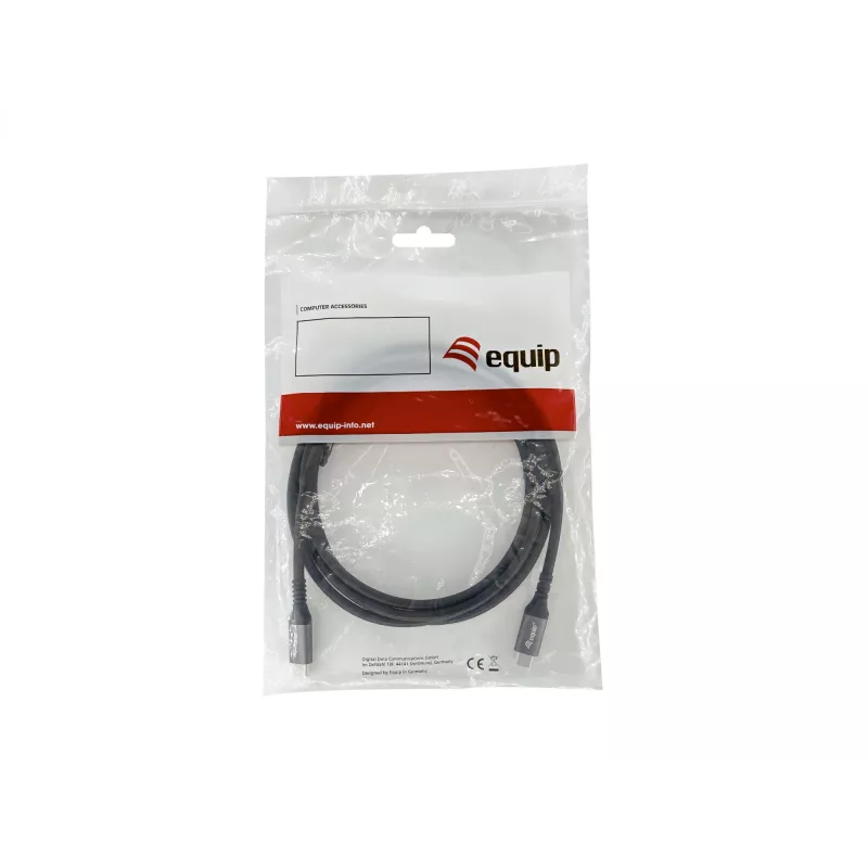 Equip USB4 Gen 2x2 C na C kábel, M/M, 2,0m, 4K/60Hz, 20 Gbit/s, PD 100W