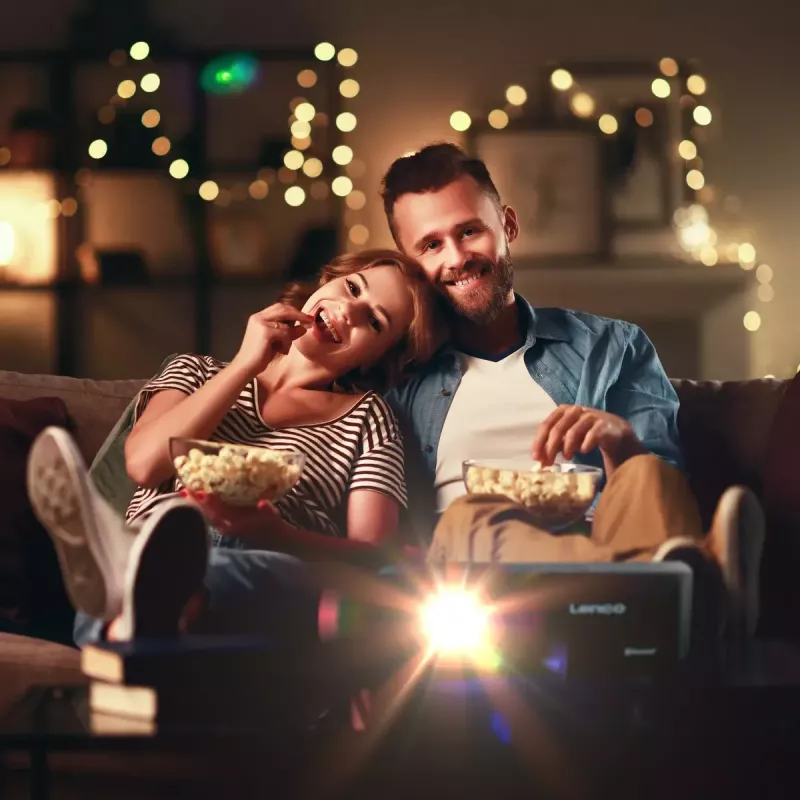 Lenco LPJ-700BKGY štandardný projektor LED 1080p čierny
