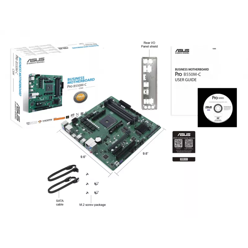 Základná doska ASUS PRO B550M-C/CSM AMD B550 Socket AM4 micro ATX