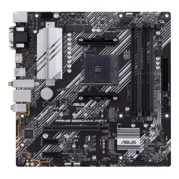 Základná doska ASUS PRIME B550M-A WIFI II micro ATX — AMD B550, socket AM4, DDR4, 4 DIMM, Wi‑Fi 6, Bluetooth 5.2, 2x M.2, HDMI 2.1