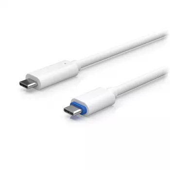 PoE adaptér UBIQUITI UACC-ADAPTER-POE-USBC — 48V vstup, 5V 0,25A výstup, kompaktný 30,4×30,4×95mm, biely