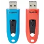 WESTERN DIGITAL SanDisk Cruzer Ultra – 64 GB USB kľúč – USB 3.0 – červená – dvojbalenie