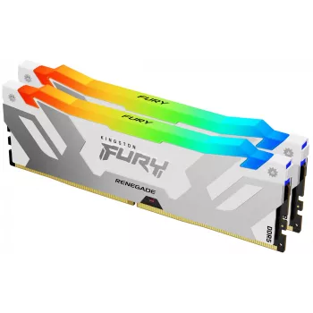 Kingston Technology FURY 64GB 6400MT/s DDR5 CL32 DIMM (sada 2) Renegade RGB biela XMP