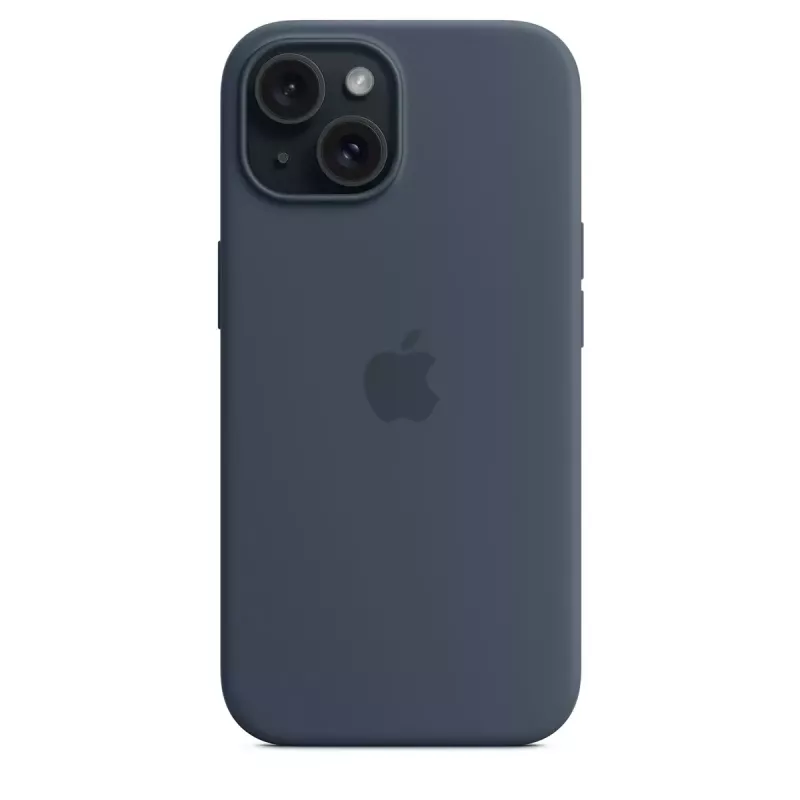 Kryt Apple iPhone 15 Silikónové puzdro s MagSafe Storm Blue