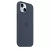 Kryt Apple iPhone 15 Silikónové puzdro s MagSafe Storm Blue
