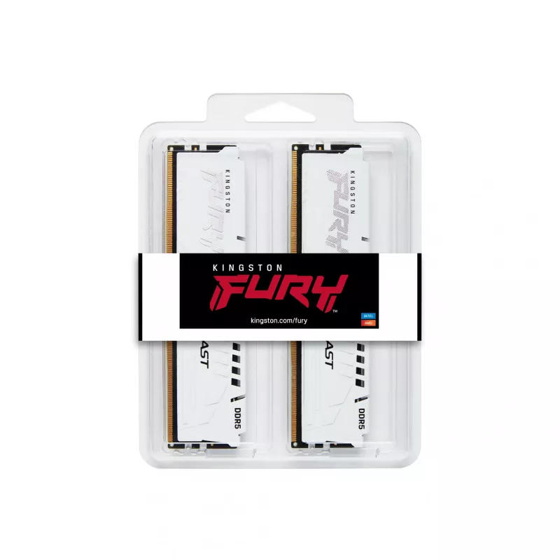 Kingston Technology FURY Beast 32GB 6000MT/s DDR5 CL30 DIMM (sada 2 ks) biela EXPO