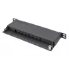 DIGITUS patch panel CAT6A tienený, 8-portový 1/2U, 10