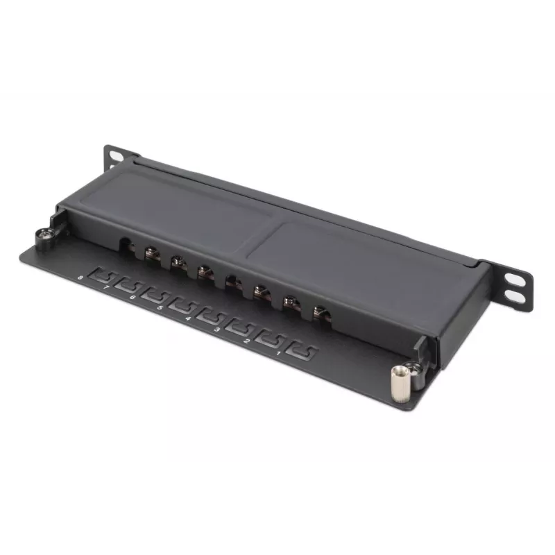 DIGITUS patch panel CAT6A tienený, 8-portový 1/2U, 10