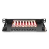 DIGITUS patch panel CAT6A tienený, 8-portový 1/2U, 10