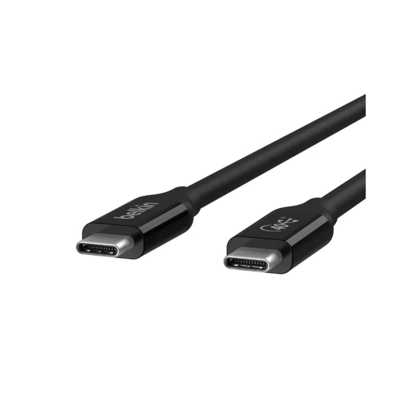 BELKIN USB4 kábel USB-C / USB-C 40 Gbit/s 100 W 0,8 m čierny