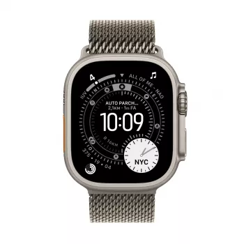 APPLE Watch Ultra 3 (2025) 5G 49 mm puzdro Natural Titanium s Natural Titanium Milanese Loop S