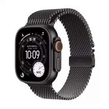 APPLE Watch Ultra 3 GPS + Cellular 49 mm čierne titánové puzdro s čiernym titánovým Milanese Loop Sma