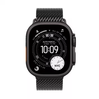 APPLE Watch Ultra 3 GPS + Cellular 49 mm čierne titánové puzdro s čiernym titánovým Milanese Loop Sma