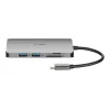 D-Link 8-in-1 USB-C hub s HDMI/Ethernet/čítačkou kariet/Power Delivery