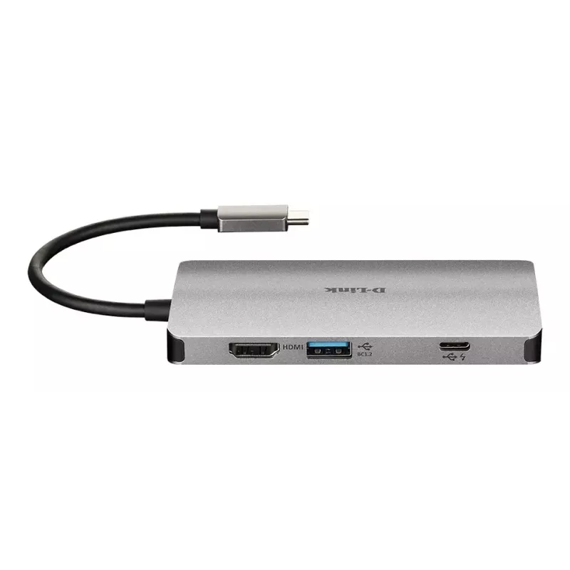 D-Link 8-in-1 USB-C hub s HDMI/Ethernet/čítačkou kariet/Power Delivery