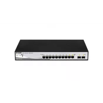 D-Link DGS-1210-10 spravovaný L2 Gigabit Ethernet (10/100/1000) 1U čierny, sivý