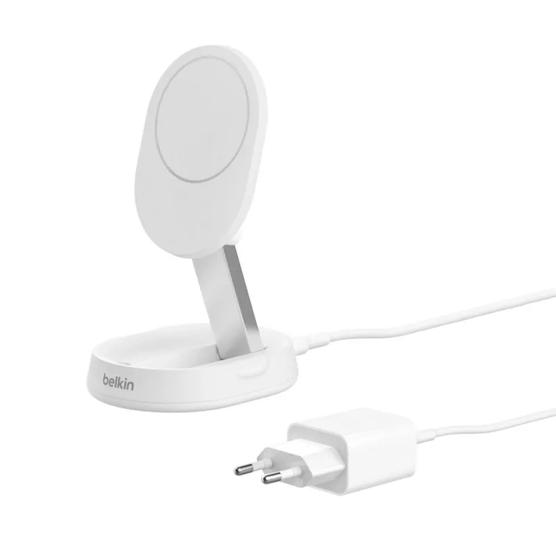 BELKIN bezdrôtová nabíjacia podložka – Boostcharge Pro – Qi2 15W – biela