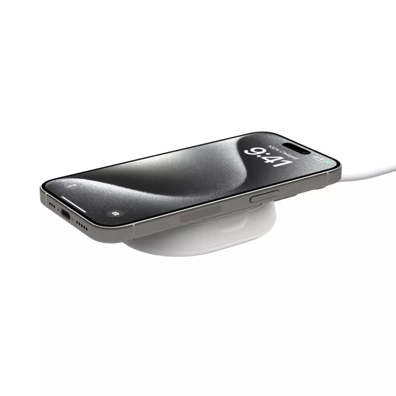 BELKIN bezdrôtová nabíjacia podložka – Boostcharge Pro – Qi2 15W – biela