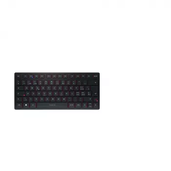 CHERRY KW 9200 MINI klávesnica univerzálna USB + RF Wireless + Bluetooth QWERTZ švajčiarska čierna
