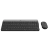 LOGITECH tenká bezdrôtová klávesnica a myš sada MK470 - grafitová - AZERTY belgická
